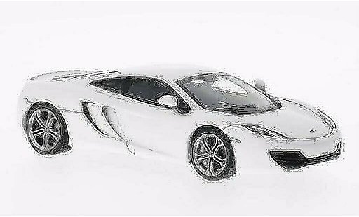McLaren MP4-12C Base 1/43 Autoart blanco 2011 coche miniatura