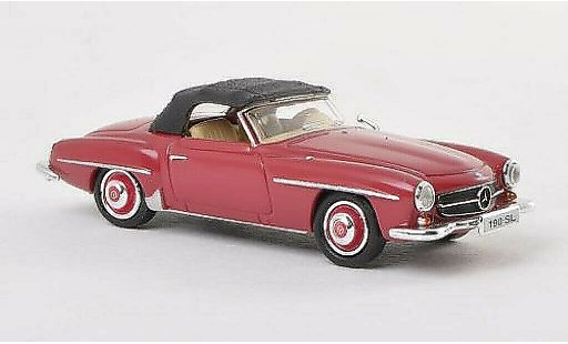 Mercedes 190 Base 1/87 Ricko rojo coche miniatura