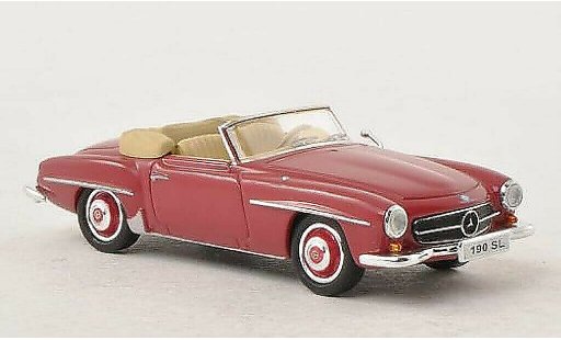 Mercedes 190 Base 1/87 Busch (W121 BII) rojo coche miniatura