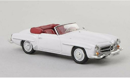 Mercedes 190 Base 1/87 Ricko blanco coche miniatura
