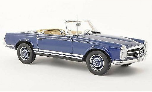 Mercedes 230 SL 1/18 Norev (W113) azul 1963 coche miniatura