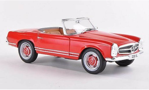 Mercedes 230 SL 1/24 WhiteBox (W113) rojo 1965 coche miniatura