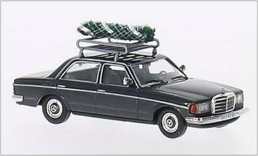 Mercedes 240 Coupe 1/87 Busch D (W123) metalico gris coche miniatura