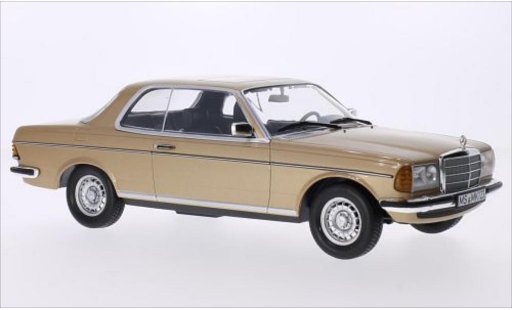 Mercedes 280 Coupe 1/18 Norev (W123) CE gold 1980 coche miniatura
