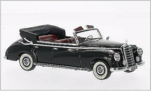 Mercedes 300 Cabriolet 1/43 Minichamps Descapotable (W186) negro 1952 coche miniatura