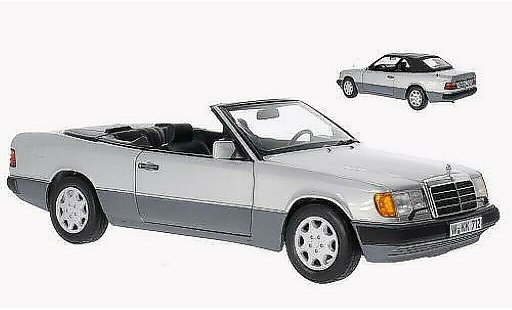 Mercedes 300 Coupe 1/18 Norev CE-24 Descapotable gris 1989 coche miniatura