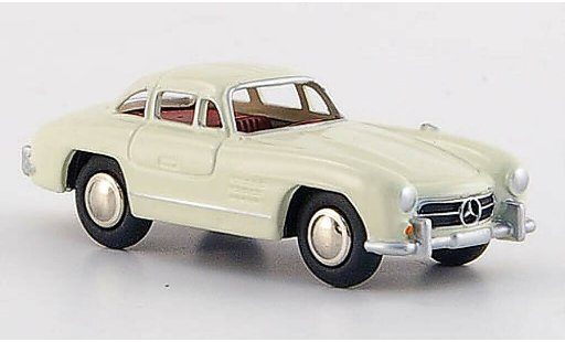 Mercedes 300 Base 1/87 Bub creme-blanco rotes Interieur 1954 coche miniatura
