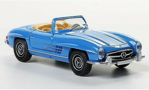 Mercedes 300 Roadster 1/87 Wiking azul coche miniatura