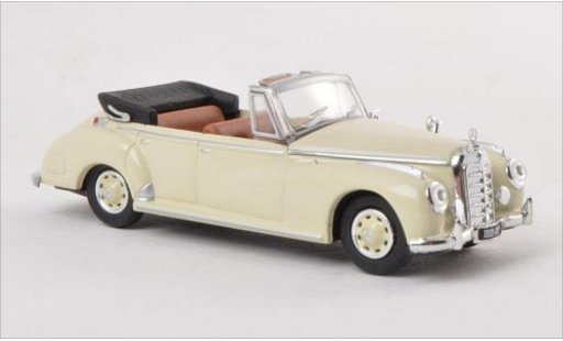 Mercedes 300 Cabriolet 1/87 Ricko (W186) Descapotable beige 1955 coche miniatura