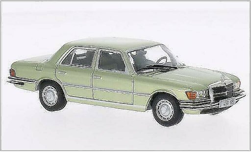 Mercedes 450 Base 1/43 WhiteBox (W116) metalico verde 1975 coche miniatura