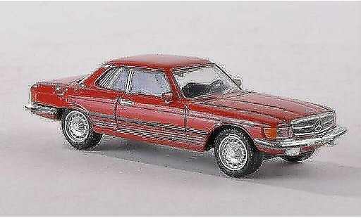 Mercedes 450 Base 1/87 Schuco (C107) rojo coche miniatura
