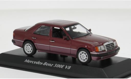 Mercedes 500 1/43 Minichamps E (W124) rojo 1991 1:43 coche miniatura