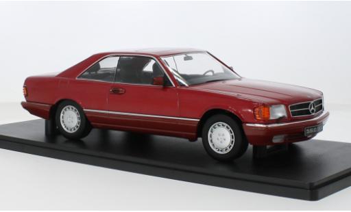 Coche miniatura Mercedes 500 1/18 KK Scale SEC (C126) rojo 1:18 Mercedes 500 1/18 KK Scale SEC (C126) rojo 1:18 coche miniatura