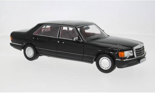 Coche miniatura Mercedes 560 SEL (V126) schwarz 1991 1/18 Norev