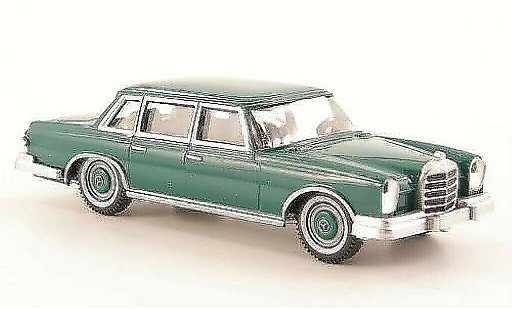 Mercedes 600 Base 1/87 Wiking (W100) verde coche miniatura
