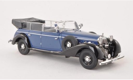 Mercedes 770 Cabriolet 1/43 Signature Descapotable azul/negro 1938 coche miniatura