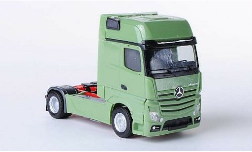 Mercedes Actros Gigaspace 1/87 Herpa 11 verde -Zugmaschine coche miniatura