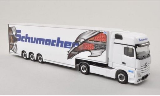 Mercedes Actros Gigaspace 1/87 Herpa 11 Schumacher -Doppelstock-SZ coche miniatura