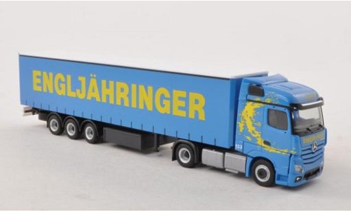 Mercedes Actros Streamspace 1/87 Herpa 11 2.5 Engljahringer (A) Gardinenplanen-SZ coche miniatura