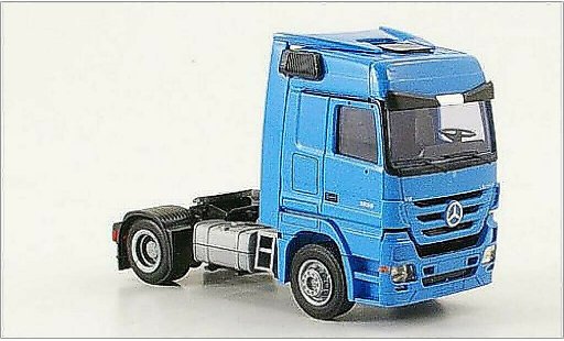 Mercedes Actros Base 1/87 AWM 1855 MP3 2-Achser Aerop. azul coche miniatura