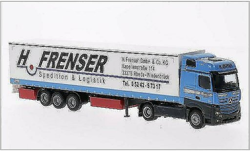 Mercedes Actros Bigspace 1/87 AWM 2 Big./Aerop. G-KSZ Frenser coche miniatura