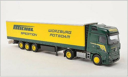 Mercedes Actros Bigspace 1/87 AWM 2 /Aerop. Michel G-KSZ coche miniatura