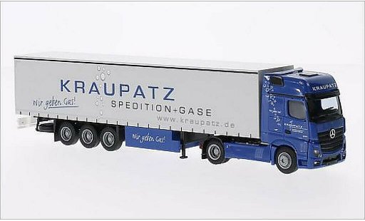 Mercedes Actros Gigaspace 1/87 AWM 2 Giga./Aerop. G-KSZ Kraupatz coche miniatura