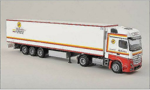 Mercedes Actros Gigaspace 1/87 AWM 2 Giga./Aerop.-Kuhl-KSZ Karlskov coche miniatura