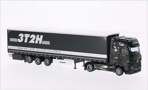 Mercedes Actros Gigaspace 1/87 AWM 2 3T2H Mega-Gardinenplanen-SZ coche miniatura