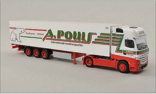 Mercedes Actros Gigaspace 1/87 AWM 2 A.Pouls (NL) Kuhlmaletero-SZ coche miniatura