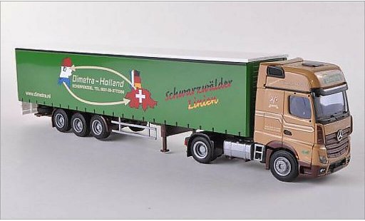 Mercedes Actros Gigaspace 1/87 AWM 2 Dimetra - Holland Gardinenplanen-SZ coche miniatura