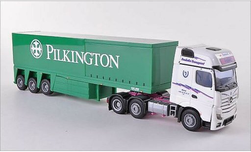 Mercedes Actros Gigaspace 1/87 AWM 2 Frebedo (DK) / Pilkington Innenlader-SZ coche miniatura