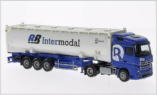 Mercedes Actros Streamspace 1/87 AWM 2 Stream./Aerop. Rooms/Intermodal Silo-Co.-SZ coche miniatura