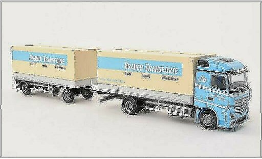 Mercedes Actros Streamspace 1/87 AWM 2 Brauch Transporte Pr-HZ coche miniatura