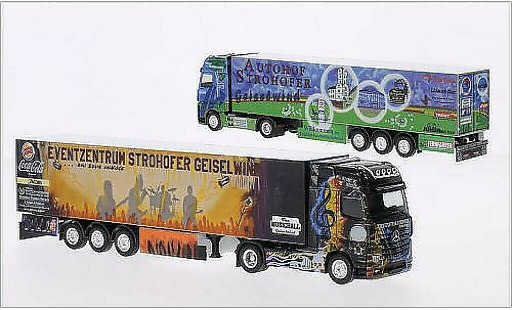 Mercedes Actros Base 1/87 Herpa Autohof Strohofer / Wolf Transporte coche miniatura