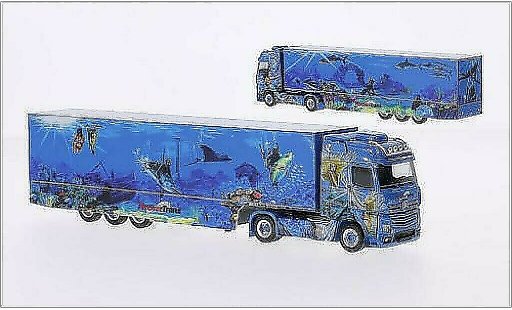 Mercedes Actros Bigspace 1/87 Herpa Fischer-Trans coche miniatura