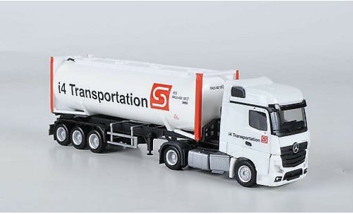 Mercedes Actros Bigspace 1/87 Herpa i4 Transportation Drucksilocontainer-SZ coche miniatura