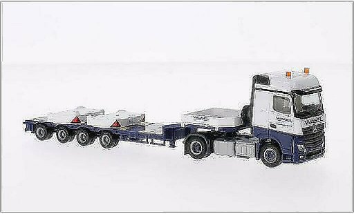 Mercedes Actros Bigspace 1/87 Herpa Wasel Krane coche miniatura