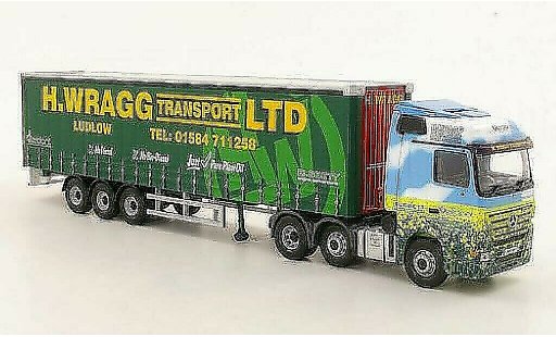 Mercedes Actros Base 1/50 Corgi Eco H.Wragg Transport LTD Gardinenplanen-SZ coche miniatura