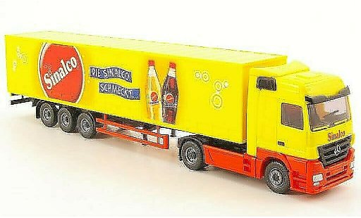 Mercedes Actros Base 1/87 Wiking Gardinenplanensattelzug Sinalco coche miniatura