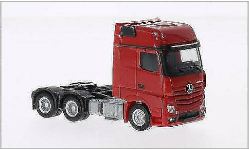 Mercedes Actros Gigaspace 1/87 Herpa 6x4 rojo coche miniatura