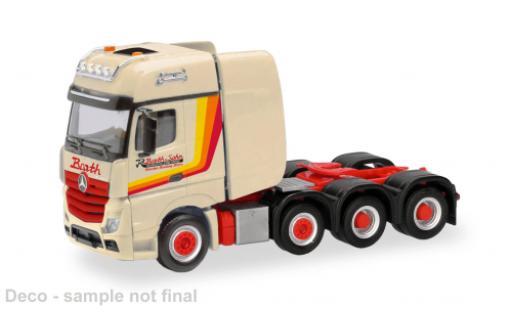 Coche miniatura Mercedes Actros Gigaspace Barth 1/87 Herpa