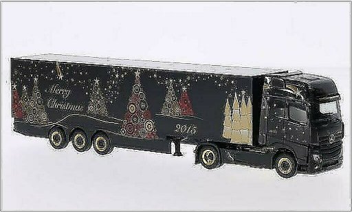 Mercedes Actros Gigaspace 1/87 Herpa Frohe Weihnachten coche miniatura