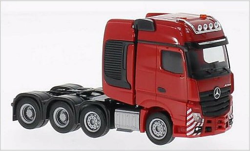 Mercedes Actros Gigaspace 1/87 Herpa SLT Schwerlastzugmaschine rojo coche miniatura