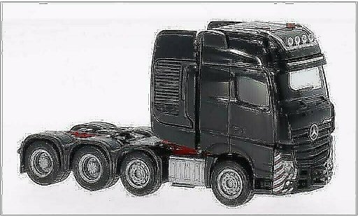 Mercedes Actros Gigaspace 1/87 Herpa SLT Schwerlastzugmaschine negro coche miniatura