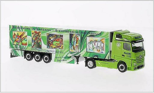 Mercedes Actros Gigaspace 1/87 Herpa Wirtz Art Truck Kuhlmaletero-SZ coche miniatura
