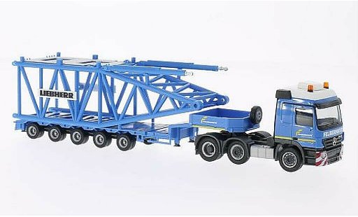 Mercedes Actros Base 1/87 Herpa L 02 Felbermayr (A) Semitieflader-SZ con Anlenkpieza fur Liebherr LR 1600/2 coche miniatura