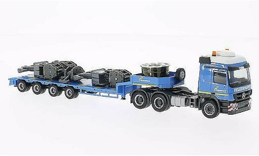 Mercedes Actros Base 1/87 Herpa L 08 Felbermayr (A) con Hakenflaschen fur Liebherr LR 1600/2 (A) Semitieflade-SZ coche miniatura