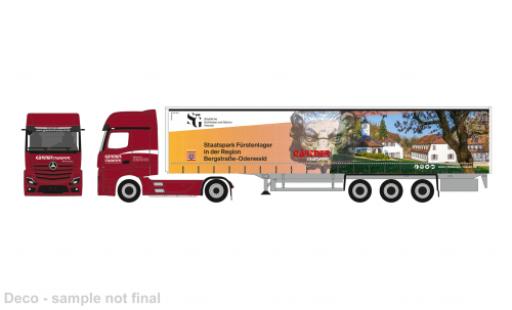 Mercedes Actros 1/87 Herpa L G&auml;rtner Transporte/Staatspark F&uuml;rstenlager 1:87 coche miniatura