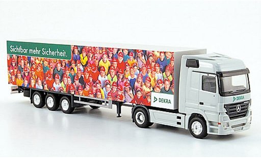Mercedes Actros Base 1/87 Herpa LH 02 maletero-Sattelzug DEKRA coche miniatura